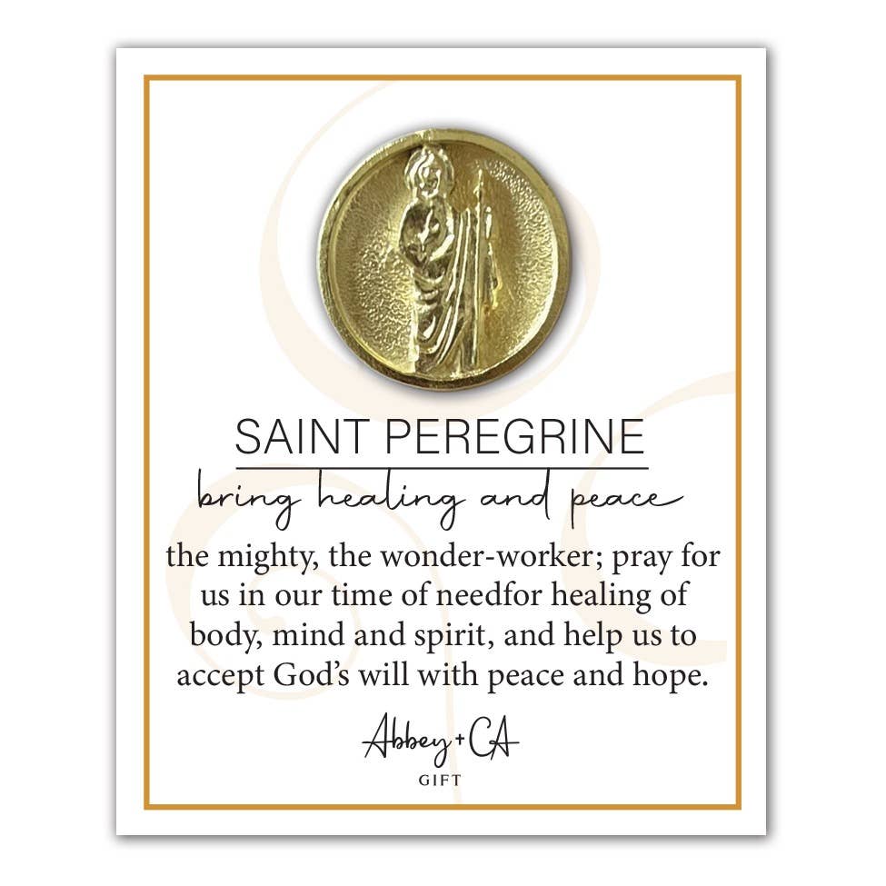 Saints Lapel Pins (Our Lady of the Miraculous Medal, Our Lady of Guadalupe, St Peregrine, St Patrick, St Michael, St Jude, St Christopher, St Anthony)