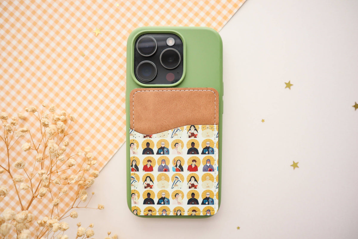 Religious Phone Wallets (Blessed Mother, Catholic Saints, Marian Royal Blue, St. Therese, The Lord is With You