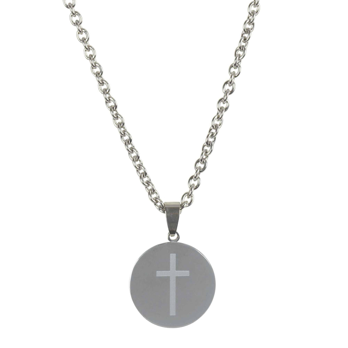 NECKLACE BASEBALL PRAY HARD HIM SSTL 24"