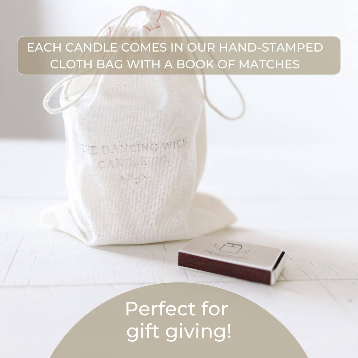 Thank you so much Gift Candle / Eucalyptus and Tea Scent: Small - 4 oz / Eucalyptus & Tea