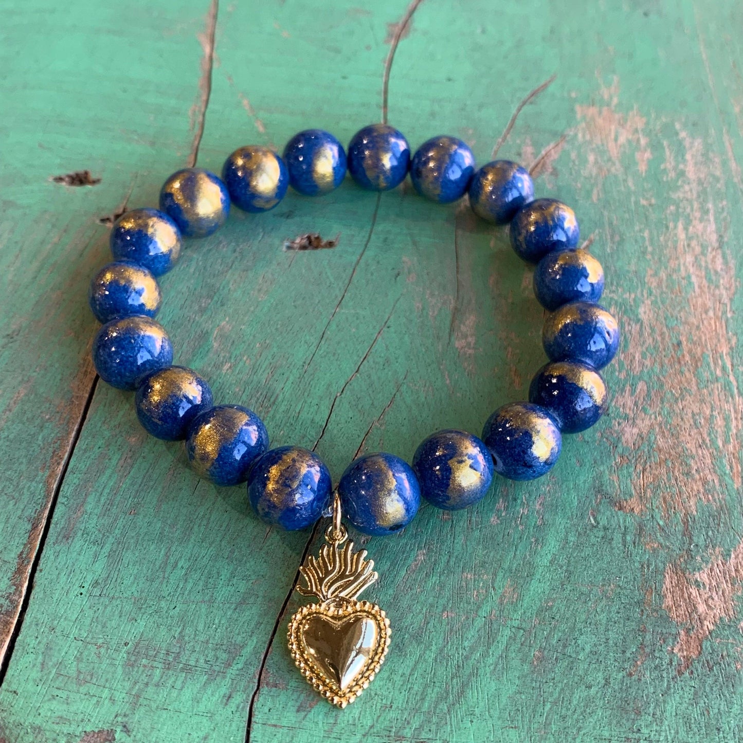Royal Sacred Heart Bracelet: Red
