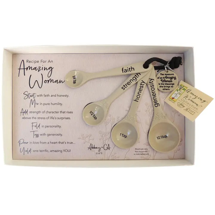 Recipe For An Amazing Woman Measuring Spoons