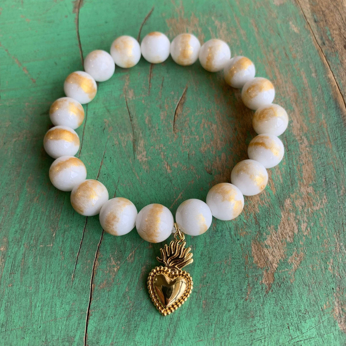 Royal Sacred Heart Bracelet: Red
