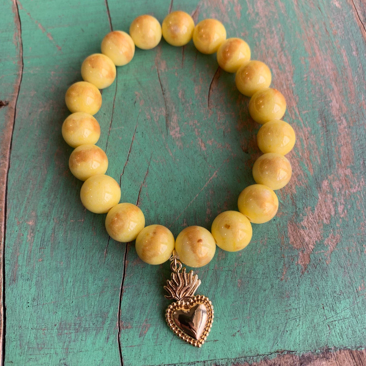 Royal Sacred Heart Bracelet: Red