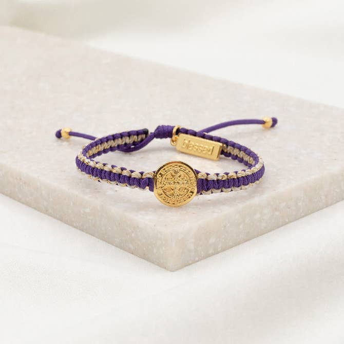 School Spirit Blessing-Metallic Gold/Purple/Gold