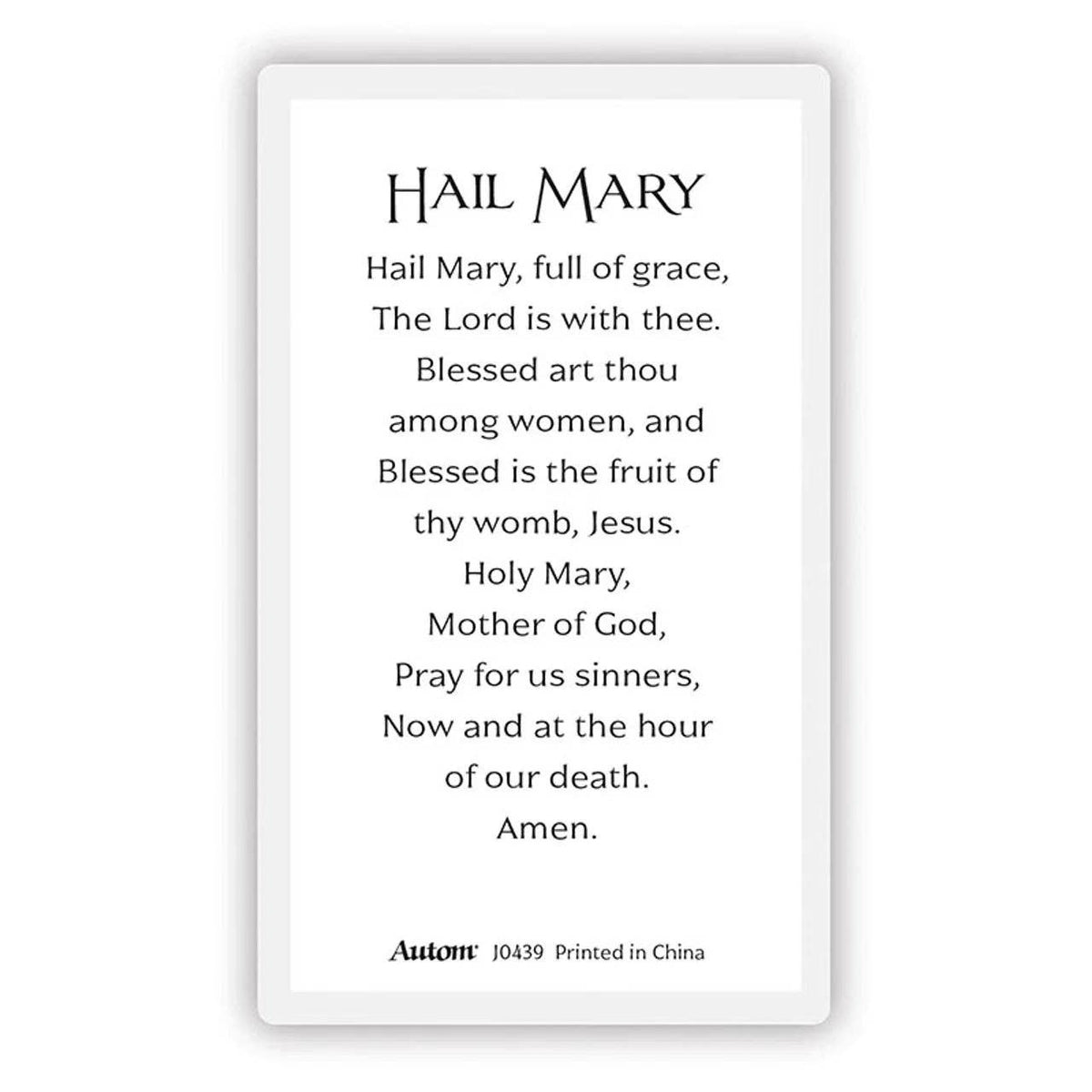 Laminated Mary and Jesus Prayer Cards: Our Lady of La Leche