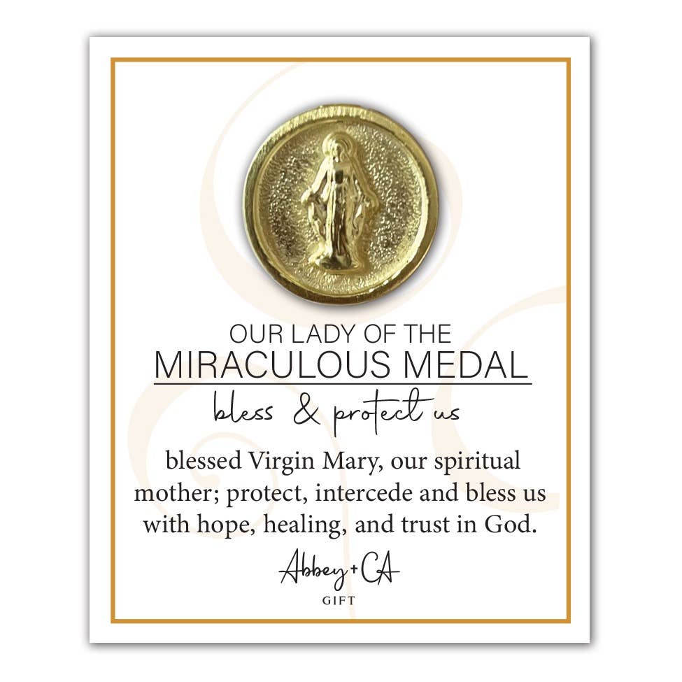 Saints Lapel Pins (Our Lady of the Miraculous Medal, Our Lady of Guadalupe, St Peregrine, St Patrick, St Michael, St Jude, St Christopher, St Anthony)