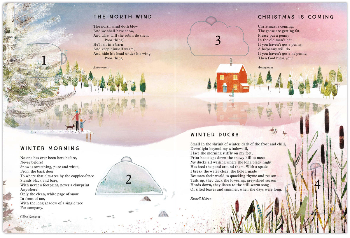 Lift-the-Flap Advent Calendar with Christmas Poems: Board Book