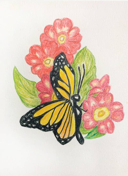 Butterfly Artwork Card by Sister Mary Oliver Reising: Individual