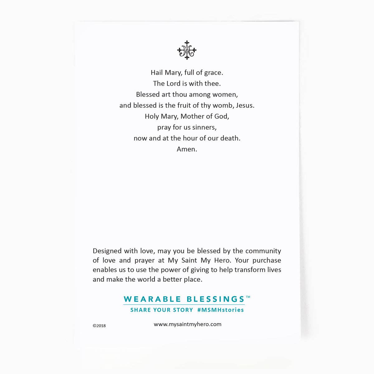 Hail Mary Morse Code Prayer Rope