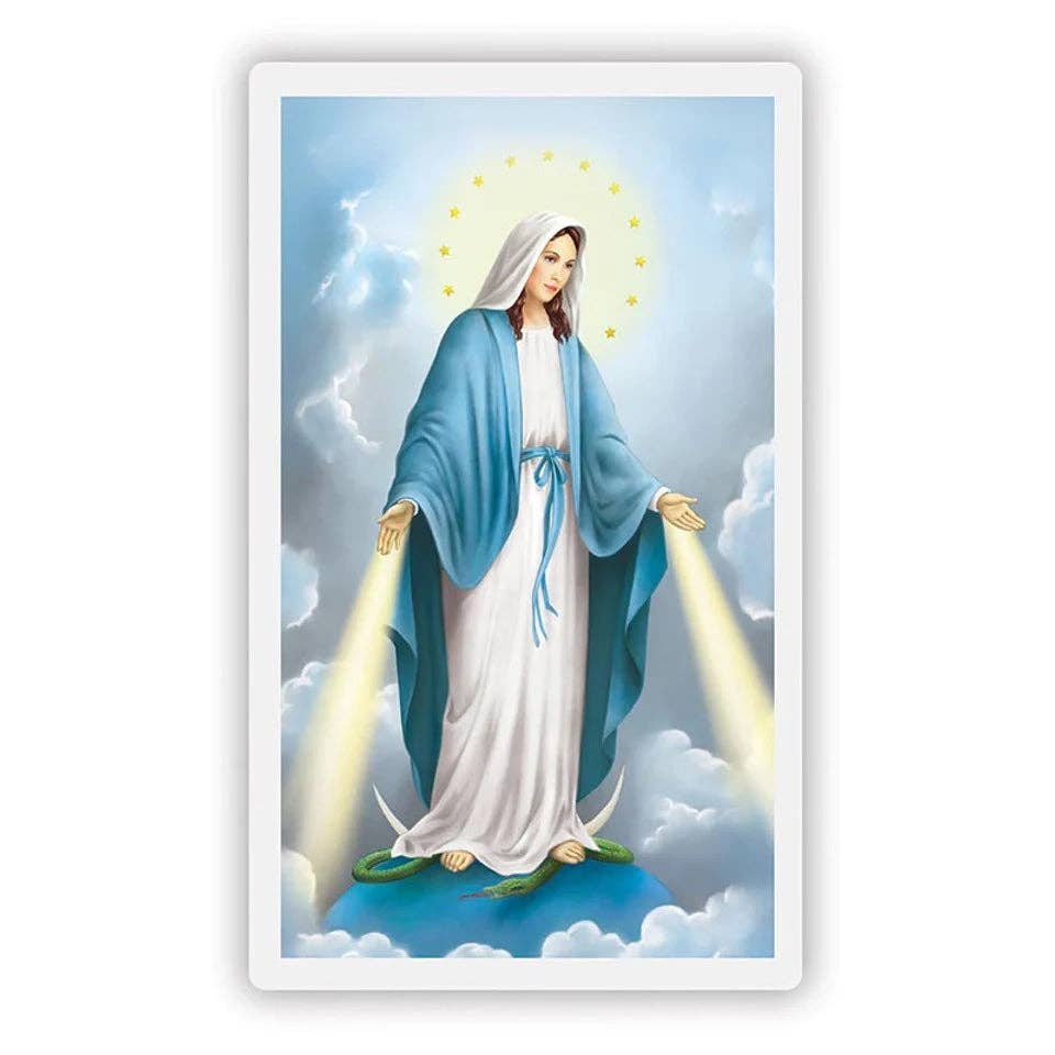 Laminated Mary and Jesus Prayer Cards: Our Lady of La Leche