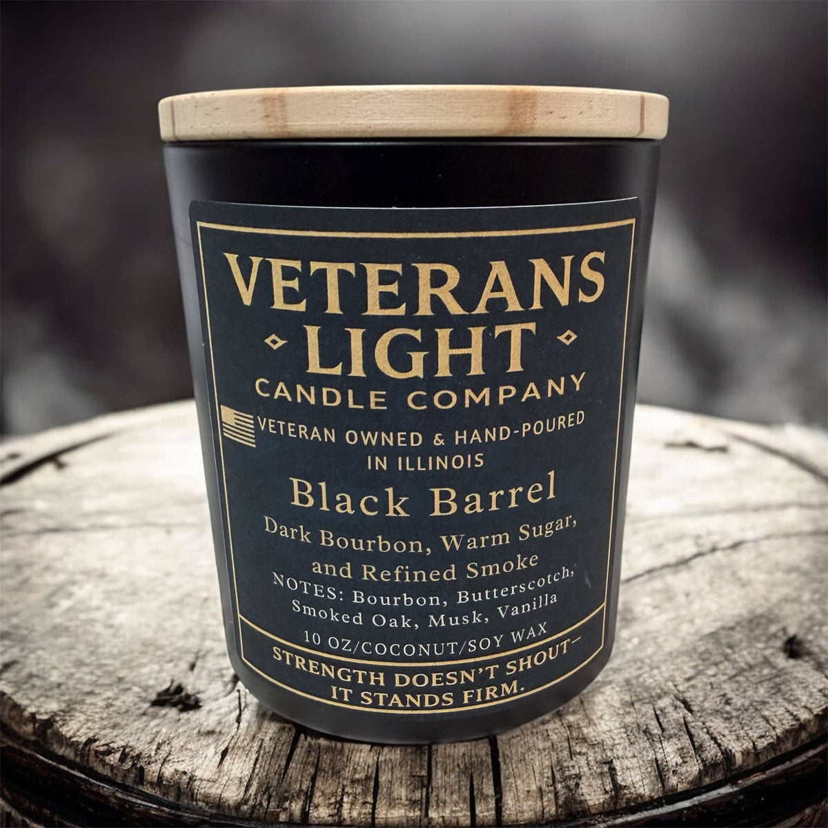 Black Barrel – Warm Sugar, Bourbon, Refined Smoke : 10 oz
