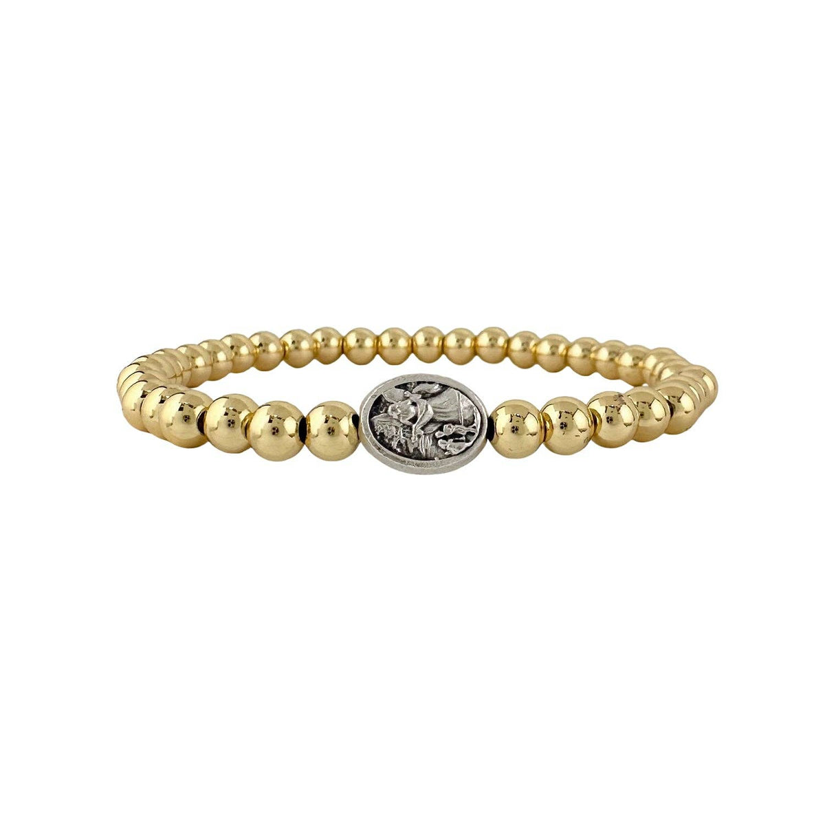 Subliminal Guardian Angel Bracelet: Gold and Silver