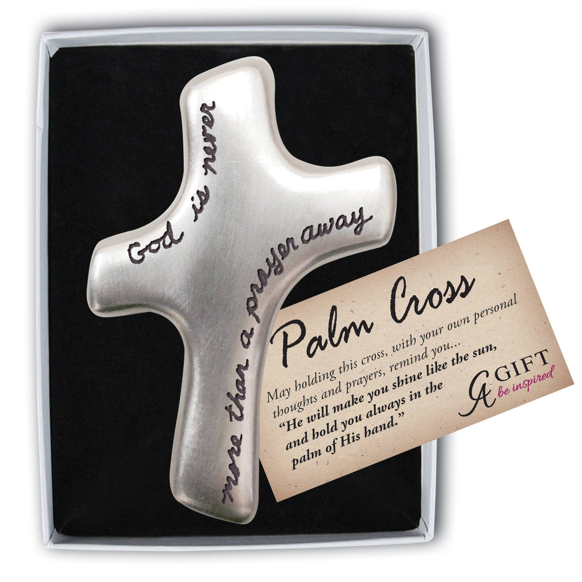 Palm Cross (Believe, Serenity, Our Father, God Is Never, Faith Moves Mountains)
