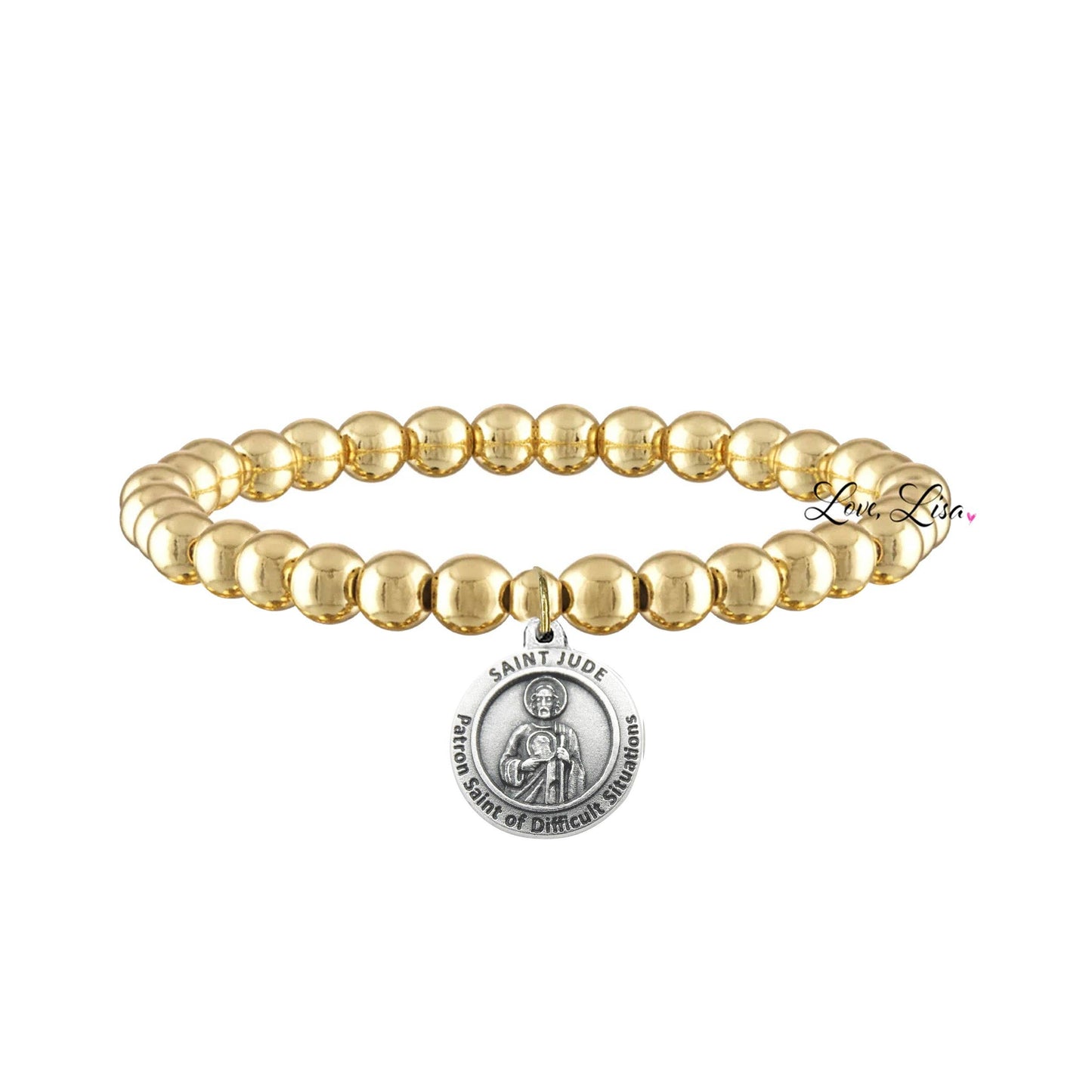 Saint Jude Patron Saint of Difficult Situations Bracelet: Gold or Silver