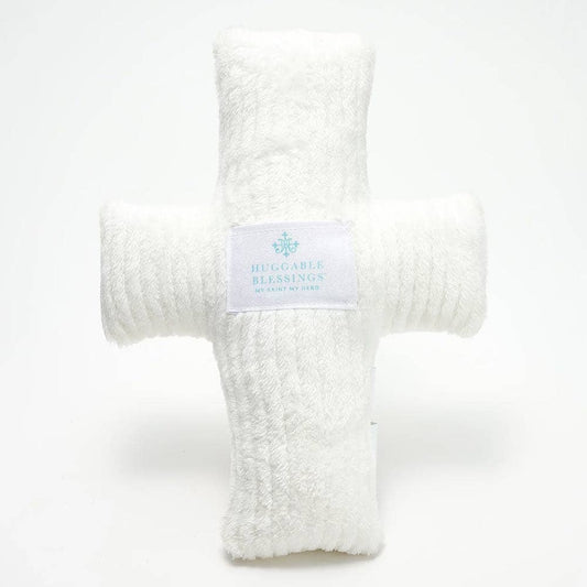 Huggable Weighted Prayer Pillow: White Cross