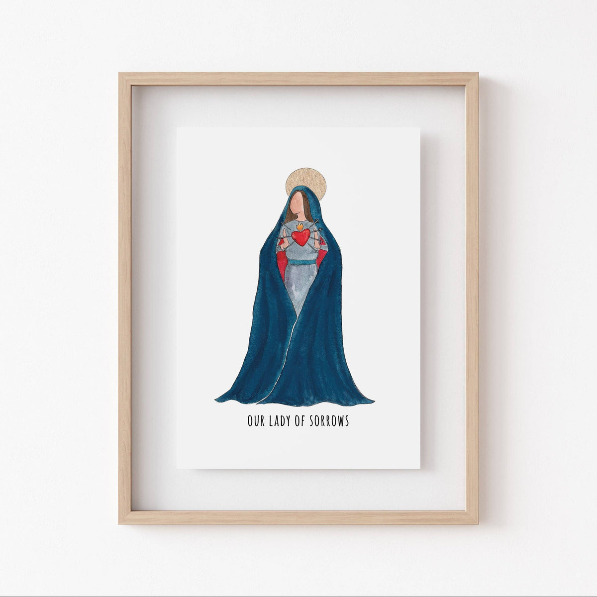 Marian Minis - Our Lady of Sorrows: 5x7