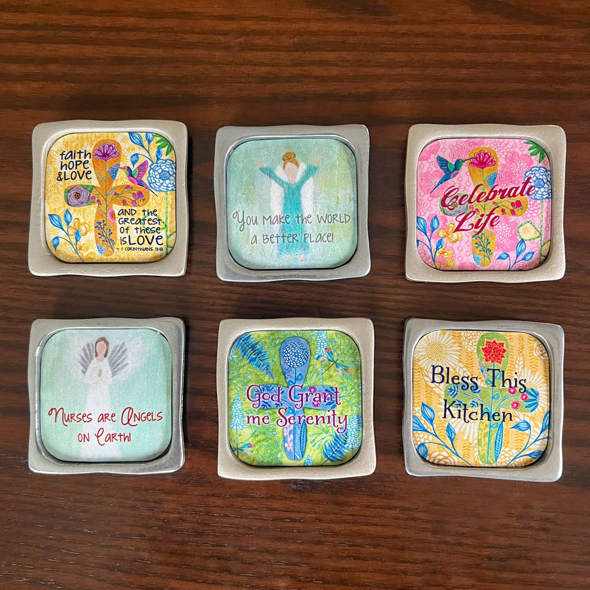 Multiple Blessings Magnets by Caroline Simas: Serenity