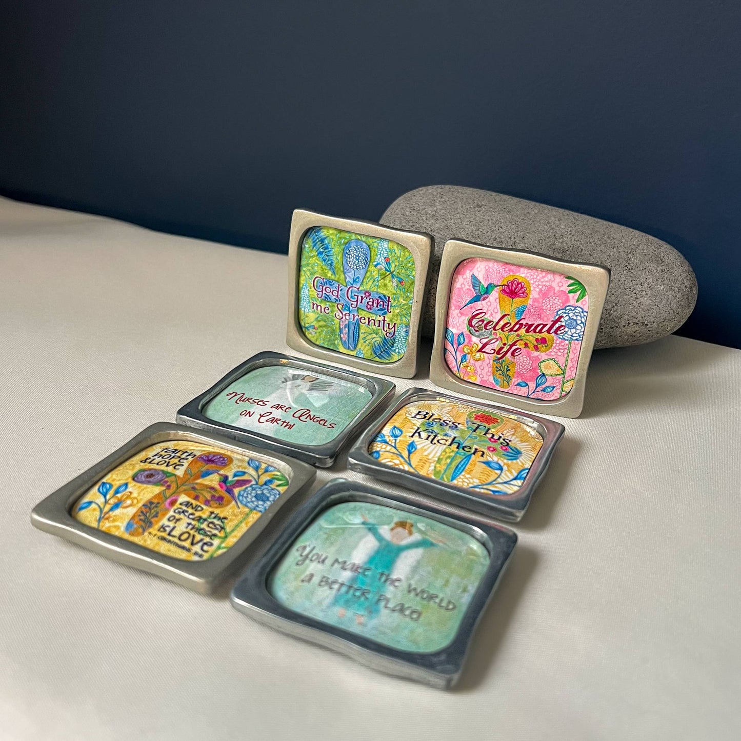 Multiple Blessings Magnets by Caroline Simas: Serenity