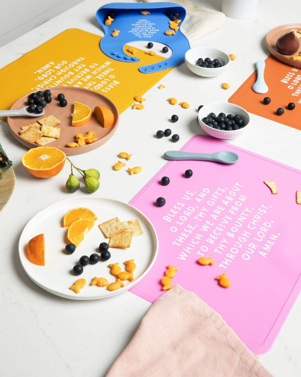 Meal Blessing Silicone Placemat: Bubblegum Pink