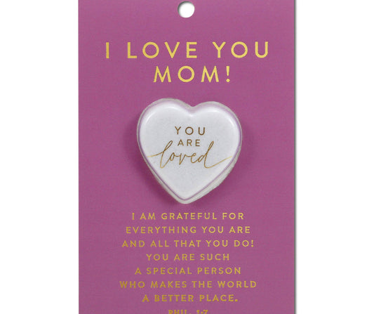 LCP Heart Stone Card I Love You Mom